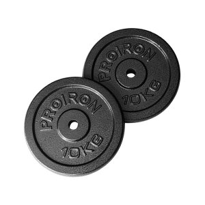 PROIRON �_���x�� �v���[�g�o�[�x�� �v���[�g 10kg 2�Z�b�g ���a25mm ���S�� �g���[�j���O�o���p�[�v���[�g