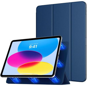 TiMOVO iPad 10���� �P�[�X 10.9�C���` A2696 A2757 A2777 �}�O�l�b�g�X�z���� iPad ��10���� �J�o�[ ���^ PU���U�[ �L�Y�h�~ �O�܂� �X�^���h �Ռ��z�� �I�[�g�X���[�v�@�\�t�� �蒠�� �y�� �X�}�[�g�J
