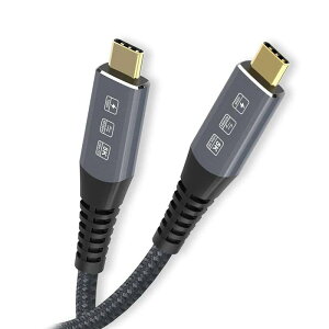 Cablecc 1.8M USB4�P�[�u��40Gbps�A100W�[�d�����8K @ 30Hz 5K @ 60Hz Thunderbolt3 / 4�ƌ݊�������