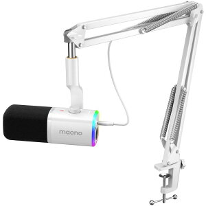 MAONO XLR/USB �Q�[�~���O�}�C�N �m�C�Y�L�����Z�����O PC�}�C�N�Z�b�g �|�b�h�L���X�g �X�g���[�~���O�p �_�C�i�~�b�N�}�C�N �~���[�g�{�^�� �P��w���� YouTube �^�� �Q�[���`���b�g ���C�u�z