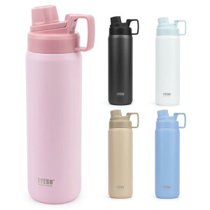 TYESO ���� 900ml �^��f�M �X�e�����X�{�g�� ������ �L�� �ۗ� �X�|�[�c�{�g�� �y�� �􂢂₷�� �R��h�~ �t�^��̌^�n���h�� ��l �q�� �W�� �A�E�g�h�A