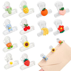 Getrays �ڋʃN���b�v 12�� 38mm ���킢�� �v���� �u�b�N�N���b�v �����N���b�v �_�u���N���b�v ���N���b�v �H�i�ۑ� ���� �Œ�N���b�v�A�����p�� �̎����Ȃǂ̐��� �w���p�i �ƒ�p�i ����