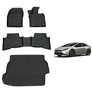 �V�^ �v���E�X 60�n ��p �t���A�}�b�g+���Q�b�W�}�b�g ��p�݌v PRIUS 60 ZVW60 ZVW65 MXWH60 MXWH65 3D���� �h�� �J�[�}�b�g TPE�ގ� �ی�}�b�g �ω��� ����h�~ �A�N�Z�T���[ �J�X�^�� �p�[�c 4p�Z�b
