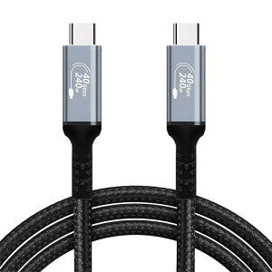 USB4 �P�[�u�� 0.5M USB Type C �P�[�u�� PD�Ή� 40Gbps�f�[�^�]�� 240W/5A�}���[�d 8K/60Hz�f���o�� ���ϋv�i�C�����҂� MacBook Pro/Air�ASurface�APixel�AGalaxy�AAQUOS��US