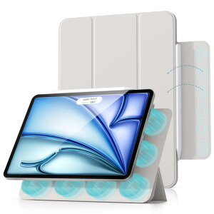 Aoub iPad Air 11�C���` �P�[�X (M4/M3/M2�A2026/2025/2024) iPad Air ��5/4���� (2022/2020) 10.9�C���` �}�O�l�b�g ���C�z�� �J�o�[ �O�܃X�^���h �I�[�g�X���[�v/�E�F�C�N �y�����[