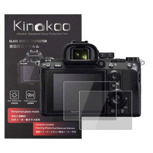 kinokoo �t���ی�t�B���� SONY �f�W�^���J���� a7 II/a7S II/a7R II/a7R IV/a7 III/a7R III/a7M2/a7M3/a7r3/a7RM2/a7SM2/a7R4/a7c��p ����0.3mm 2���Z�b�g �d�x9