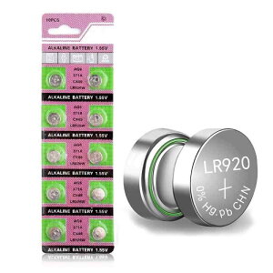 MORKETEK 10��AG6�{�^���d�r1.55V�R�C���A���J���d�r371 SR920SW LR920 SR927 171 370 L921 LR69 SR920 AG6�d�r[10��/�p�b�N]