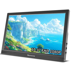 17.3�C���` �|�[�^�u�����j�^�[ 1920x1080P �f�B�X�v���C 60Hz 99%sRGB HDMI USB-C �g���R���s���[�^�[��� �X�s�[�J�[�t�� PC �d�b �m�[�g�p�\�R�� Raspberry Pi Switch Xbox PS4/5�p