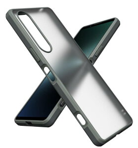 [WOEXET] Xperia 1 V �P�[�X SO-51D SOG10 ���^ �ϏՌ� ������ �����ϐ� ����~�� Xperia1V �n�C�u���b�h�P�[�X �}�b�g �O���[��