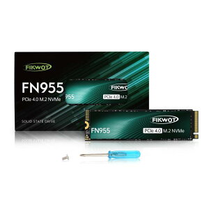 FN955 M.2 SSD 1TB 2280 PCIe Gen4.0x4 (�ő�Ǎ�:7350MB/s) ���ϋv3D NAND TLC�t���b�V�� NVME SSD SLC�L���b�V������ �Y�Ɨp����SSD PS5/�m�[�gPC/�f�X�N�g�b�v�p�X�g���[�W�g��