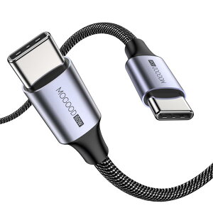 MOGOOD USB C �P�[�u��, 60W �}���[�d PD�Ή� �^�C�vc �P�[�u��(1M), �����ϋv���̃i�C�����f�� iPhone 15�AMacBook Pro�AiPad �AGalaxy S24�ASwitch�AXperia���^�C�vC�f�o�C�X