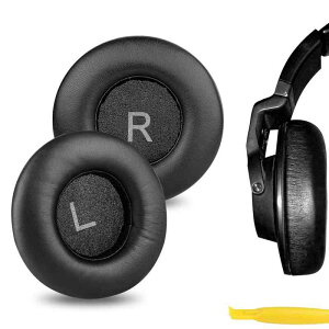 Geekria �C���[�p�b�h �݊��� �p�b�h �A�[�J�[�Q�[ AKG K550, K551, K553 MKII �w�b�h�z���ɑΉ� �p�b�h �C���[/�C���[�J�b�v (�v���e�C�����U�[/�u���b�N)