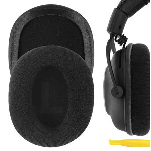 Geekria Comfort �C���[�p�b�h �݊��� �p�b�h ���W�N�[�� Logitech G Pro/ProX/ ProX2/ 433/ 233 �w�b�h�z���ɑΉ� �C���p�b�h/�C���[�N�b�V����/�C���[�J�b�v (�x���A/�u���b�N)