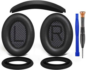 SOULWIT �����L�b�g for Bose QC35/QC35 ii �p �݊��� �Z�b�g (�u���b�N)