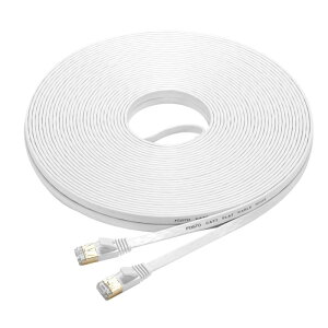 FOSTO Cat7 LAN�P�[�u�� 25M �J�e�S���[7 �C�[�T�l�b�g�P�[�u�� �E���g���t���b�g�P�[�u�� ���� STP �����b �ܐ܂�h�~ RJ45�R�l�N�^ �M�K�r�b�g10Gbps/600MHz �Ɩ��p ���O�p