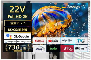 2025�����C�e���rELE1001 22V�^ Android TV �t���n�C�r�W���� �l�b�g����Ή��t���[�����X Audio FHD 1080P �����p���X�}�[�g�~���[TV IP65�h��