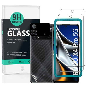 Ibywind �Ή� Xiaomi Poco X4 Pro 5G �K���X�t�B���� 2 ���ی�t�B���� �K�C�h�g�t�� �����Y�J�o�[�i1���j�w�ʃV�[�g�i1���j ���菝�h�~�ϏՌ��d�x 9H�����K���X�t�B�����y���炩�Ȏ�G��z�y�C�A�[