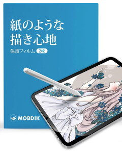 MOBDIK�y2���Z�b�g�ziPad Mini 7 (A17Pro) 2024 / iPad Mini 6 (��6����) 2021 �p �y�[�p�[���C�N�t�B�����y���̂悤�ȕ`���S�n�z�y���˖h�~�A���`�O���A�y�yApple Pencil�Ή��z�y�w��C�A