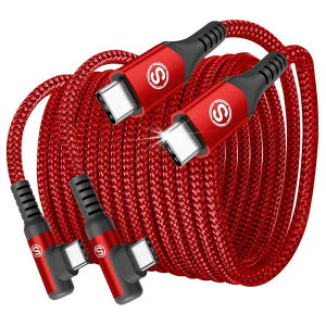 �^�C�vc �P�[�u�� L���y2�{�Z�b�g 1m�zSweguard USB C-C �P�[�u���yPD QC3.0�Ή�60W�}���[�d�ziPhone 17 16 15�[�d �[�d�� �A�C�t�H��16 15/��phone15 16 pro Max, MacBook Pro