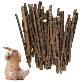 りんご枝 小動物用おやつ・かじり木 天然 無添加無着色 うさぎ・モルモット・チンチラ対応 ストレス解消（100g）