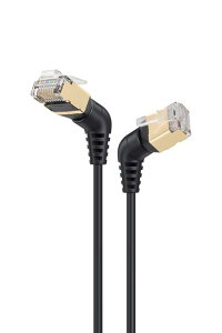 LAN�P�[�u�� CAT8 1m 2�{ RJ45 �R�l�N�^ 360°��] L���^ ���p �ׂ��P�[�u�� �J�e�S���[8 ����40Gbps/2000MHz FTP CAT8���� �C�[�T�l�b�g�P�[�u�� �ܐ܂�h�~ �V�[���h �T�[�o�[ ��Ɨl���� �Ɩ�(1m 2�{
