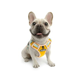 【正規品】TUFF HOUND 犬 ハーネス メッシュ素材 通気性一番 夜間反射 引っ張り防止 歩行補助 人気 可愛い 軽量 小型犬 中型犬 大型犬 柴犬 胴輪 調節可能 散歩用(M, イエロー)