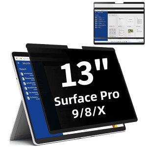 Surface Pro8/Surface Pro X/Surface Pro 9 13�C���`�p�� �S���� �v���C�o�V�[�t�B���^�[ �`�����h�~�t�B���^�[ �u���[���C�g�J�b�g �p�\�R�� PC ���j�^�[ �t���ی�t�B���� ���˖h�~ ���E�� ���E�ȒP