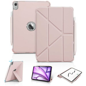 WONZIR iPad Air 11�C���` �P�[�X(M4/M3/M2�A2026/2025/2024�A��8/7/6����) Y�܂肽���݃X�^���h ipad air ��5/4���� �P�[�X(10.9�C���` 2022/2020) �c�u�����u�����R���� �l�p�K�[�h