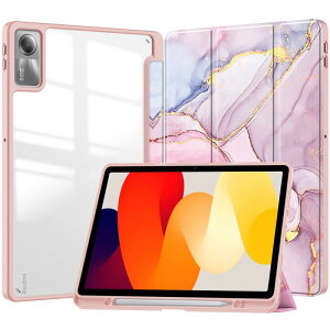 Galaxy Tab S10 Lite / S10 FE / S9 FE 10.9�C���`�p �P�[�X �w�ʓ��� �N���A �C���X�g ��� �v�����g Galaxy Tab S9 11�C���`�p �J�o�[ �N���A�P�[�X �O�܂�X�^���h �I�[�g�X���[�v �ϏՌ� �y��