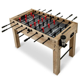 COSTWAY サッカーテーブル サッカー盤 長さ137cmx 幅72cmx 高さ83.5cm 対戦ゲーム テーブルゲーム テーブルサッカー フーズボール サッカー試合 ボードゲーム サッカーゲーム サッカー おもちゃ 対戦 親子 親友 家族