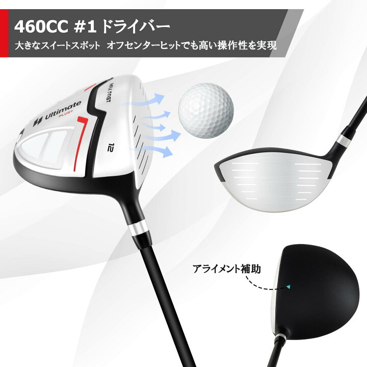楽天市場】COSTWAY ゴルフクラブセット レディース/メンズ 右用 クラブ 
