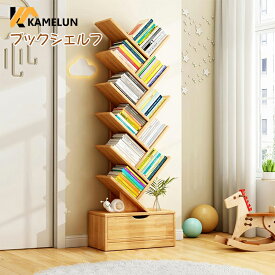 ブックタワー 大容量 本棚 木製 ブックシェルフ スリム 薄型 オープン オープンラック おしゃれ 収納 棚 スリム 書棚　隙間収納 シェルフ 収納棚 コミックラック 本 収納 たな 漫画 ブックラック コンパクト 【2年保証】