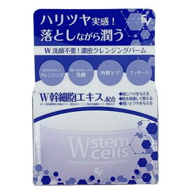 わけあり【パッケージ汚れ】【在庫処分】W幹細胞モイスチャークレンジングバーム 50g【クレンジング】【洗顔】【幹細胞エキス】