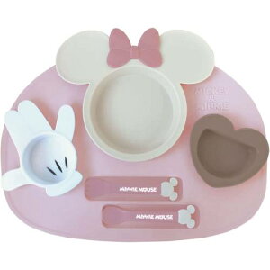 ミニーマウス アイコン ランチプレート【ベビー】【食器セット】【ランチプレート】【錦化成】ディズニー ミニー