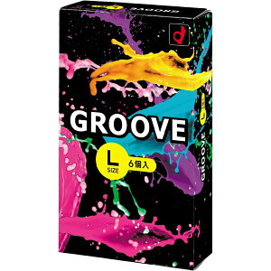 GROOVE(グルーヴ) Lサイズ 6コ入【コンドーム】【オカモト】【大きい】【ビッグ】ゆったり大きめ