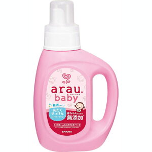 【サラヤ】アラウベビー 洗たくせっけん 無香タイプ 本体 800ml【無添加】【洗濯洗剤】【自然派】【洗濯用】【arau.】【アラウ】