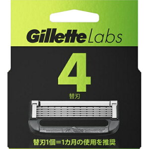 ジレット Gillette Labs 替刃 4個入【髭剃り】【シェービング】【Gillette】【P&G】