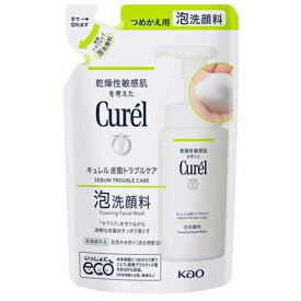 【花王】【Curel】キュレル 皮脂トラブルケア 泡洗顔料つめかえ用　130mL【薬用洗顔料】【医薬部外品】