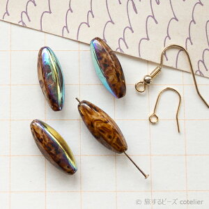 �`�F�R�r�[�Y �y7x19mm 2�z �܂���u���E��AB 6�ʃ����O�I���[�u �I�[�o�� �K���X �r�[�Y ��| E289