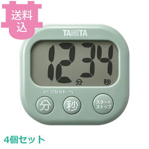 �^�j�^ �R�ۂł������^�C�}�[ TD-429-GR �Z�[�W�O���[�� 4�Z�b�g �y�������E����s�z