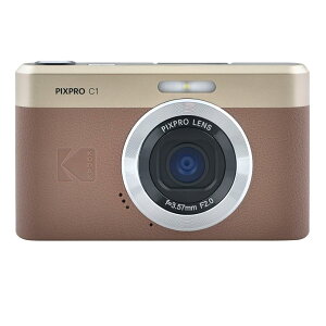 KODAK Pixpro C1 ? ���R���p�N�g�f�W�^���J����| 13MP BSI CMOS�A4�{�Y�[���A2.8�C���`LCD�X�N���[���ALED�t���b�V�� ? Marron