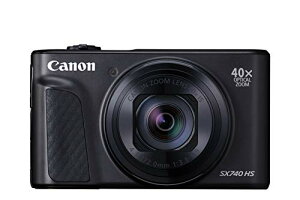 Canon �R���p�N�g�f�W�^���J���� PowerShot SX740 HS �u���b�N ���w40�{�Y�[��/4K����/Wi-Fi�Ή� PSSX740HSBK