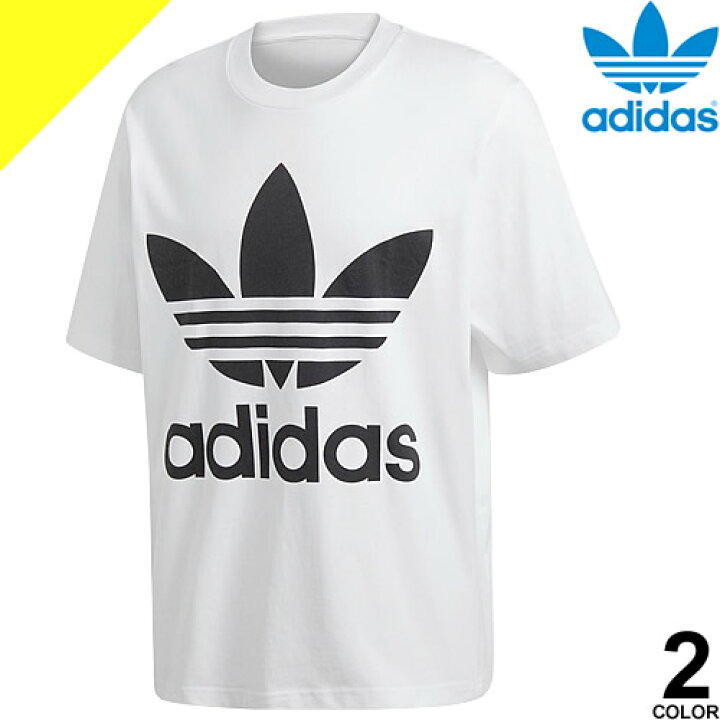 楽天市場 アディダス Tシャツ メンズ 半袖 トレフォイル ロゴ アディダスオリジナルス ブランド 大きいサイズ 白 黒 ホワイト ブラック Adidas Over Sized Tee Cw1211 Cw1212 ネコポス発送 Cotonas コトナス