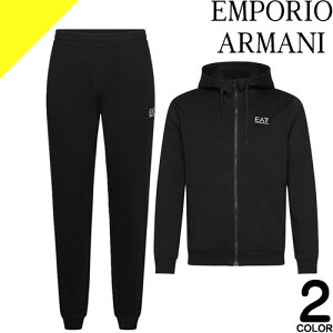 �G���|���I �A���}�[�j �Z�b�g�A�b�v �g���b�N�X�[�c �p�[�J�[ �W���K�[�p���c �X�E�F�b�g �����Y ���S �g���[�j���O �X�|�[�c �u�����h �傫���T�C�Y �� �u���b�N EMPORIO ARMANI EA7 COTTON TWO-PIEC
