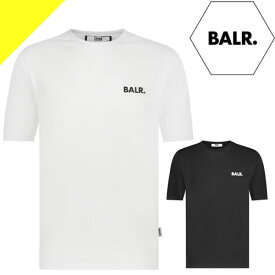 ボーラー Tシャツ 半袖 クルーネック 丸首 メンズ ロゴ コットン 大きいサイズ ブランド 黒色 白色 ブラック ホワイト BALR. ATHLETIC SMALL BRANDED CHEST T-SHIRT B1112.1050 [ネコポス発送]