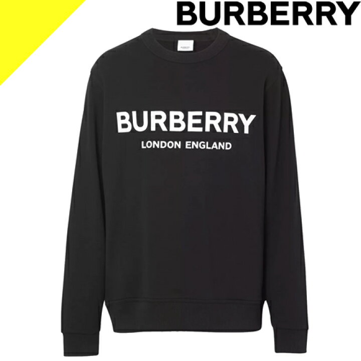 楽天市場】バーバリー トレーナー スウェット メンズ ブランド おしゃれ 大きいサイズ 綿100％ プリント ロゴ 黒 ブラック BURBERRY  Logo Print Cotton Sweatshirt 8011357 A1189 : Cotonas（コトナス）