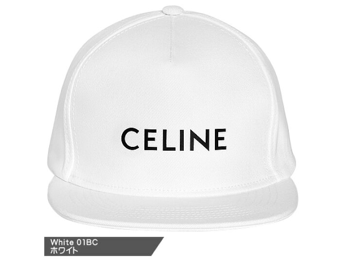 セリーヌ キャップ ベースボールキャップ 帽子 メンズ レディース スナップバック ロゴ ブランド 大きいサイズ 大きめ 白 ホワイト  CELINE 2AUU1 126N Cotonas（コトナス）