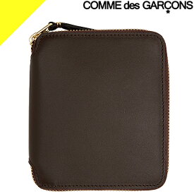 コムデギャルソン 財布 ミニ財布 二つ折り財布 ラウンドファスナー 小銭入れあり メンズ レディース レザー 本革 ブランド プレゼント 茶色 ブラウン COMME des GARCONS CLASSIC SA2100