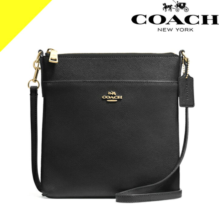 COACH コーチ ショルダーバッグ PVC 斜めがけ ブラック 