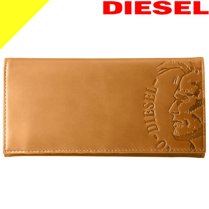 楽天市場 ディーゼル Diesel 財布 長財布 メンズ 小銭入れ付き かぶせ ブランド 革 本革 薄い ゴールデンブラウン High Profilee 24 A Day X Pr160 Cotonas コトナス